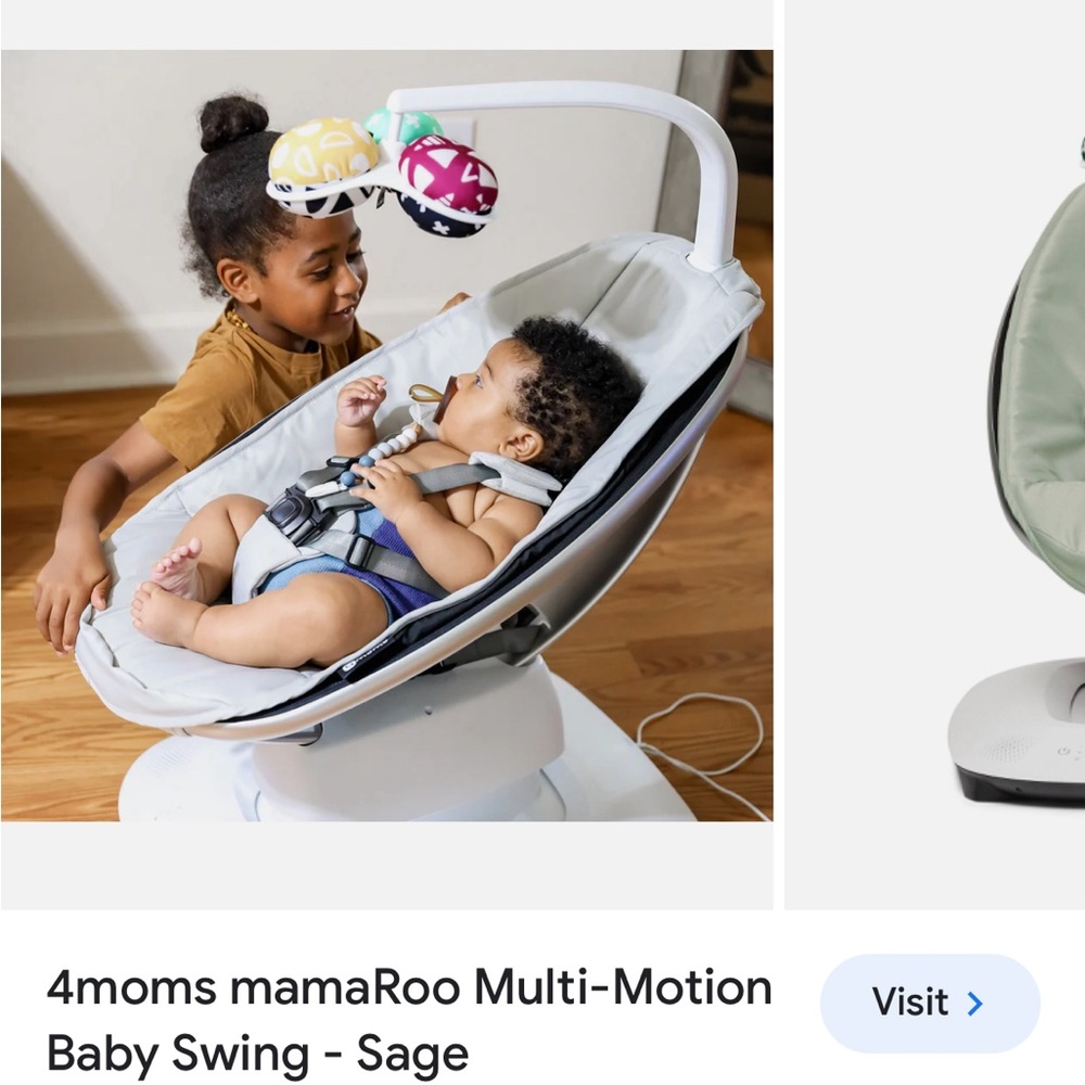 SOLD! 4Moms Mammaroo Multi Motion Swing